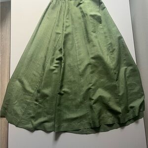Issey Miyake A-Line Green Skirt